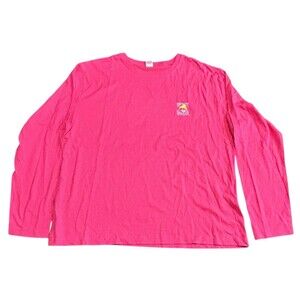 Women’s 2XL Long Sleeve Pink T Shirt Salty Dog Cafe